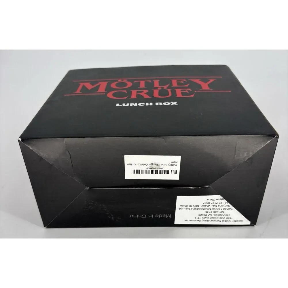 NEW Mötley Crüe Official Embossed Metal Lunch Box Tin Fun Box w/ Original Box